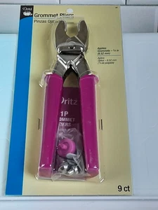 NEW Dritz Grommet Pliers 9 Pieces Pliers 4 Tools Tool Remover Replacement Insert - Picture 1 of 8