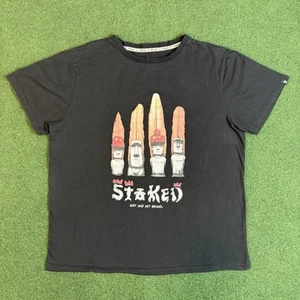 Stoked Surf and Art Marken T-Shirt 100% Premium Baumwolle Herren Gr. L schwarz - Bild 1 von 7