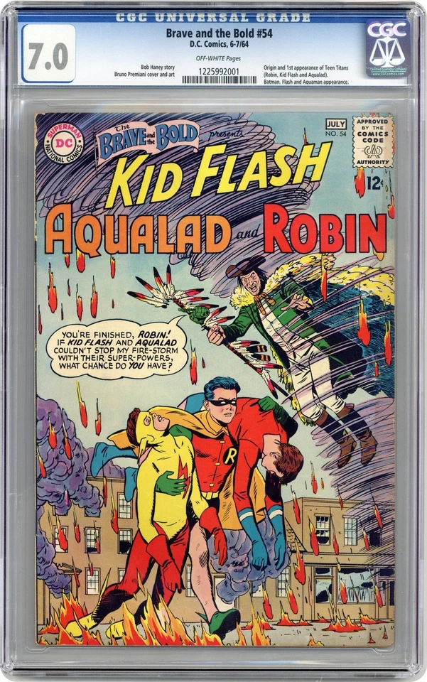 Brave and the Bold #54 CGC 7.0 1964 1225992001 1st app. and origin Teen Titans - Image 1 of 2
