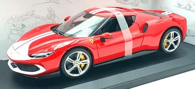 Burago 1/18 Scale Diecast 18-16017 - Ferrari 296 GTB Assetto Fiorano - Red - Image 1 of 4