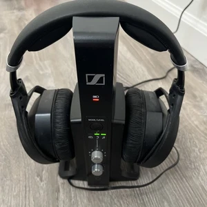 Auriculares Sennheiser HDR 195 con base de carga TR-195 y cables ¡FUNCIONANDO! - Imagen 1 de 14