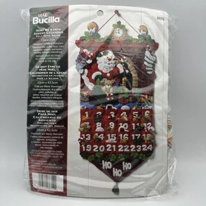 Bucilla "MUST BE SANTA" Filz Weihnachten Adventskalender Set-eingestellt NEU 16312 - Bild 1 von 5