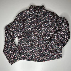 Polo Ralph Lauren Toddler Girls Floral Quilted Jacket Navy Pink XL (16) - Picture 1 of 6