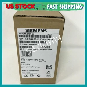 Siemens 6SE6 420-2UD13-7AA1 MICROMASTER 420 6SE6420-2UD13-7AA1 in scatola - Foto 1 di 1