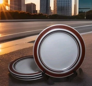 4 Sabrina Fashion Collection Stoneware Dinnerware  7.5" Salad Plate - Picture 1 of 6
