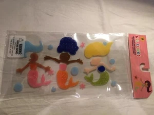 NUEVAS LINDAS 3 SIRENAS Gel Ventana Pegatinas Adhesiones Decoraciones Divertidas ¡Hermosas 23 piezas! - Imagen 1 de 2