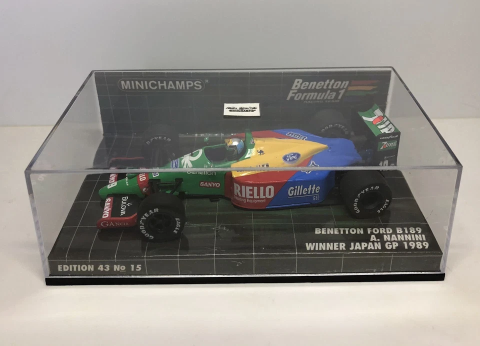 1:43 F1 Minichamps Benetton B189 A. Nannini Winner Japan 1989 Formula No Spark - Immagine 1 di 1