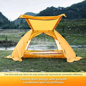 Camping Tent Double Layer Aluminum Pole with tent outdoor Backpack Hiking Picnic - Picture 1 of 8