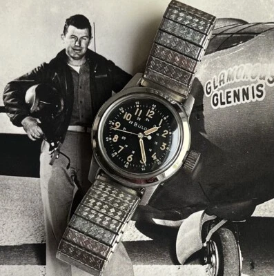 Reloj Hombre Vintage Bulova Guerra de Corea Pilotos de la Fuerza Aérea de los Estados Unidos MIL-W-3818A Funcionando Foto 1 de 4