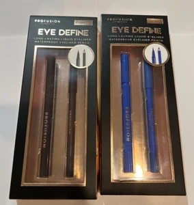 Profusion Cosmetic Cobalt Eye Define Long Lasting Liquid and Waterproof Eyeliner - Picture 1 of 2