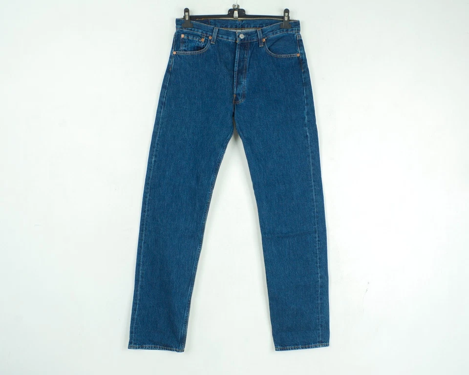 Levi's 501 vintage Hombre W34 L36 Regulares Recta Vaquero Hecho En Sudáfrica - Imagen 1 de 4