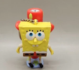 SPONGEBOB SQUAREPANTS FLASHLIGHT (Not Working) 3" Plastic KEYCHAIN CLIP - Picture 1 of 5