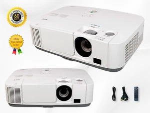 NEC P401W Projector: 3LCD, 4000 ANSI, HD, Blackboard Mode, DICOM, USB, HDMI, VGA - Picture 1 of 13