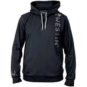 Westin Vertical Tech Hoodie Black - Angelpullover, Pullover für Angler, Oberteil - Bild 1 von 1