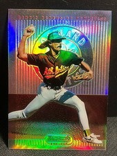 DENNIS ECKERSLEY 1995 Bowman's Best Red REFRACTOR Card #58 Oakland Athletics 