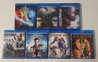 Sci-Fi 7 Bluray/DVD Lot RoboCop, Pacific Rim, G.I. Joe, Jack Hunter, Avatar!     - Image 1 of 4