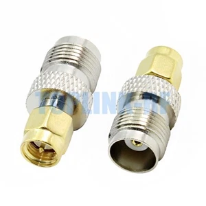 10x SMA Male Plug to TNC Female Jack Adapter Connector For Wireless SMA-TNC-JK - Zdjęcie 1 z 5