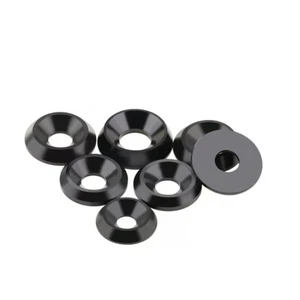 POM Material Black Concave Convex Washer/Fisheye Washer M3M4M5M6 - Picture 1 of 19