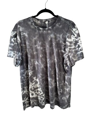Lululemon All Yours Cotton T-Shirt Tie Dye Size 10 Soft Grey - Image 1 of 4