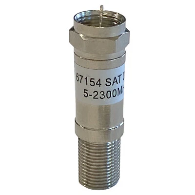 SAT Dämpfung 20dB DC Dämpfungsglied Durchgang 5-2300 MHz DVB-T2 Koaxial Kabel TV - Bild 1 von 3