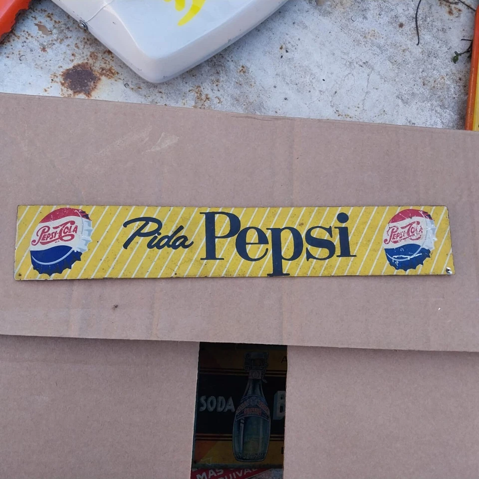 Old original lithography PEPSI SODA sign - Image 1 of 1