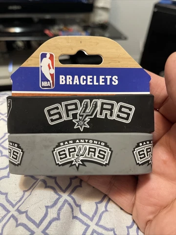 San Antonio Spurs Set of 2 Rubber Bracelets NBA Cover