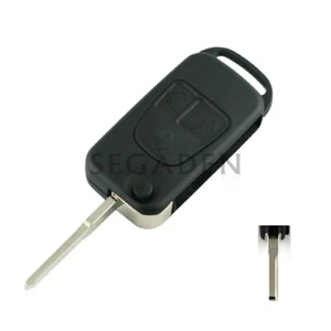 Carcasa de llave remota abatible apta para MERCEDES BENZ 3 botones Switchblade Fob ML S C - Imagen 1 de 2