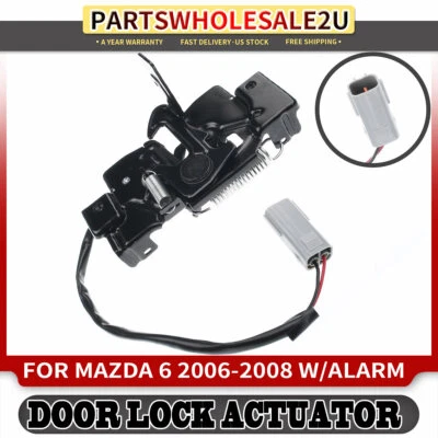 Actuador de cierre de capó para Mazda 6 2006 2007 2008 con alarma Foto 1 de 4