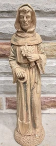  Saint Fiacre 1975 AA Import Steingut Figur Statue 14 1/2" - Bild 1 von 9