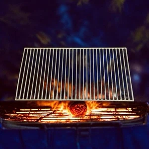 Parrilla de acero inoxidable barras de 8 mm muy robusta VA parrilla óptima medidas: 60x34 cm - Imagen 1 de 4
