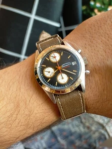 Eberhard Champion Chronograph Lemania Orfina 5100 Top - Imagen 1 de 10