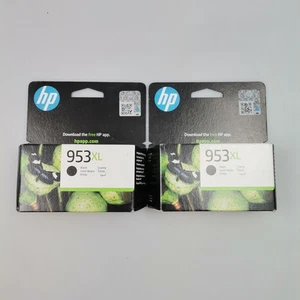 2 Genuine Original HP 953XL Black Ink Cartridge L0S70AE **BOXED** 2026 - Picture 1 of 3