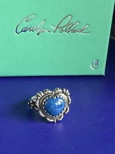 NEU IM KARTON Carolyn Pollack American West Denim blau Lapis Herz Ring Größe 8 - Bild 1 von 13