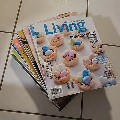 Martha Stewart Living Magazine 1990's EASTER April Issues Lot Of 11 Recipe Cards Foto 1 de 4