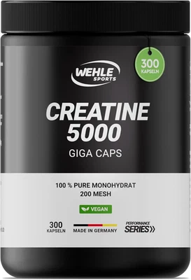 Creatin Kapseln Hochdosiert 5000 Mg Creatin Monohydrat Pro Tagesdosis 300 Vegane