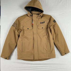 Snap On Tools Arbeitsjacke Kapuze braun Softshell Utility taktischer Mantel Large - Bild 1 von 12