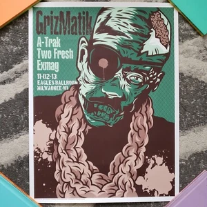 Grizmatik A-Trak Two Fresh Exmag-Eagles Ballroom Milwaukee (18x24 in) Poster - Picture 1 of 5