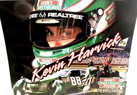 2016 JR MTSPRTS KEVIN HARVICK #88 HUNT BROS PIZZA CAMARO XFINITY NASCAR POSTCARD Cover
