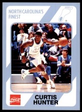 1989-90 Coca Cola Collegiate Collection Curtis Hunter Basketball Cards #172