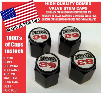 Billet Chevrolet Chevy Nova SS 307 327 350 396 454 Blanco Válvula Vástago Tapa - Bonito Foto 1 de 3
