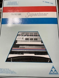 American Models Amtrak Superliner S Gauge Train Set Phase II SLBS P2B, NIB - Picture 1 of 5