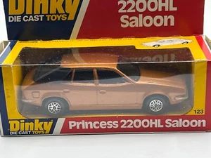DINKY 123 AUSTIN PRINCESS 2200HL SALOON BRONZE/BLACK SPEEDWHEELS 1977-1980 BOXED - Picture 1 of 17
