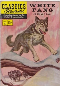 Classics Illustrated #80 White Fang (HRN 132) Jack London condizioni FN - Foto 1 di 2