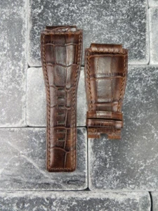 Correa de cuero Bell & Ross de 24 mm correa de reloj marrón antigua para BR-01 BR-03 BR x1 - Imagen 1 de 10