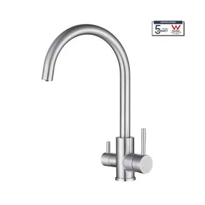 3 Way Mixer Tap Nickel Umbrella Style 360 Rotation - Picture 1 of 6