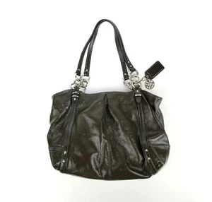 Bolso de hombro Coach de charol gris metalizado 16231 - Imagen 1 de 12
