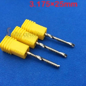 5pcs Carbide endmill one flute single flute spiral CNC router bits 1/8" × 25mm - Picture 1 of 1