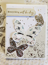 Handmade encouraging butterfly greeting card