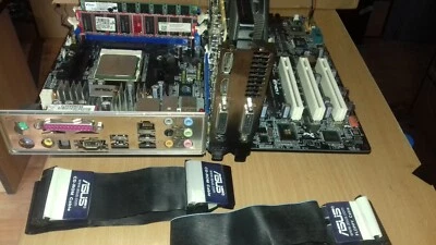 ASUS A8N-SLI + N760 VGA + CPU + RAM + IOSHIELD + CABLES - Image 1 of 4