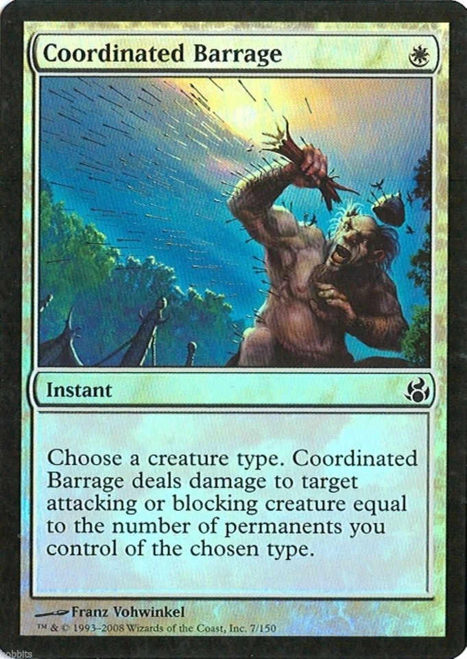 MTG - Morningtide - Coordinated Barrage - 2X - Foil - NM - Image 1 of 1